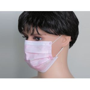 Nonwoven Three Ply Disposable Face Mask 2 Layers 25gsm Pp
