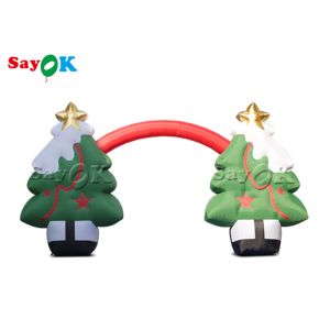 OEM Oxford Cloth 9x5mH Inflatable Christmas Tree Arch