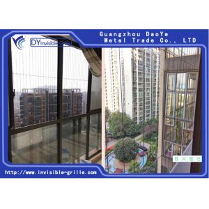 Modern Easy Cleaning Balcony Invisible Grille With Burglar Proof Solution