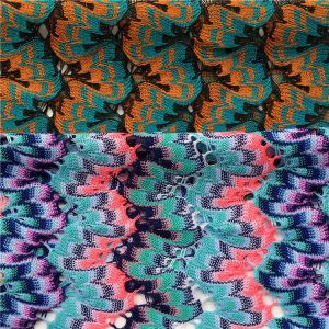 European and American garment knitted polyester jacquard mesh fabric polyester