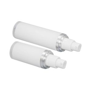 Color Custom Acrylic PP Plastic Airless Pump Bottles 15ml 30ml Capacity