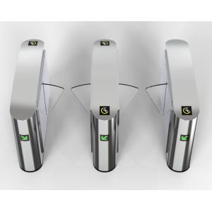 Wholesale 550mm Passage Width Flap Turnstile Gate with RS232 Communication Interface from china suppliers