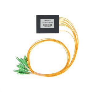1×8 ABS Box PLC Splitter With Connector 8 Way G657A1 Fiber Type