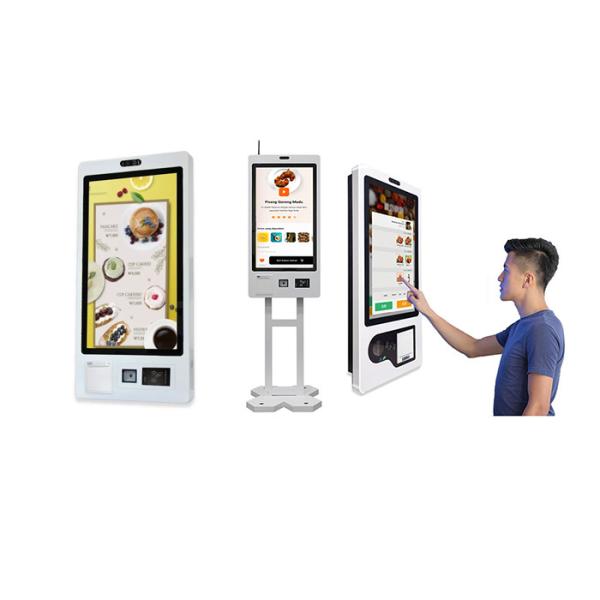 Quality Self Ordering Kiosk All in One Thermal Printer Wall-mounted Touch Screen Self Service Payment Kiosk for sale