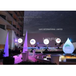 Aero Lotus Inflatable Lighting Decoration LED 100W 50CM Base For Social