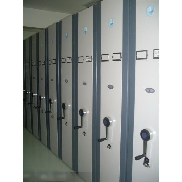 Compact Mobile Racking System , Mobile File Shelving Customized Size