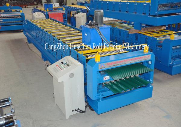 Quality PLC Control Automatic Steel Double Layer Roll Forming Machine High Efficiency for sale