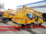 customized best price ISUZU brand 4*2 LHD double cabs 16m aerial lift boom
