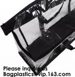 PVC Tote Bag Interior Mesh Reinforced Double-Stitched Handle Storage Bags hold