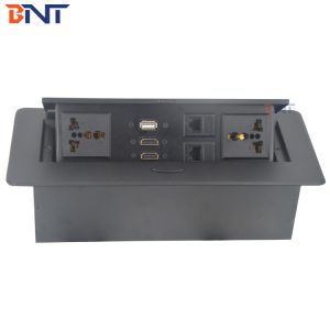 Hidden into office table high quality table top socket box with power data