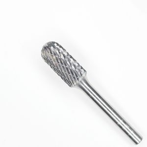SC Carbide Burr Double Cut 3/4" X 1" On 1/ 4 Shank Carbide Burr Cylindrical