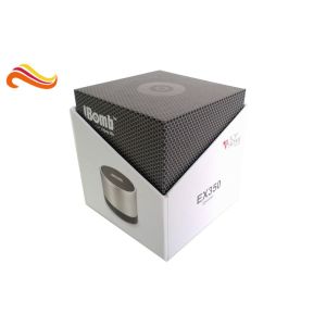 Rigid Mini Bluetooth Speaker Electronics Packaging , Hot Stamping Coated Paper