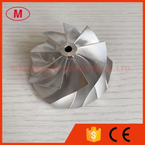 Wholesale 55.00/68.00mm reverse 9+0 blades point milling turbocharger milling/aluminum 2618/billet compressor wheel from china suppliers