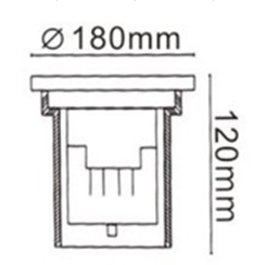 High Power LED Underground Light, IP 67 Underground Light, 9W LED Underground Light