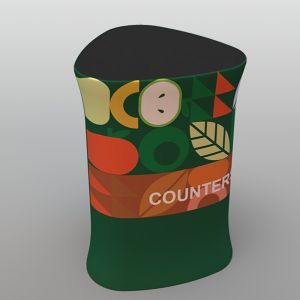 182X90cm Fabric Pop Up Portable Pop Up Counter Booth Trade Show Reception