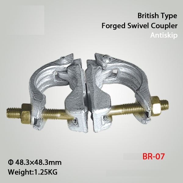 British Type Scaffolding Couplers Drop Forged Swivel Coupler