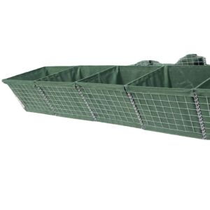 Galfan military hesco barrers wall with hot dipped galvanized welded gabion