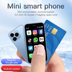 3+64GB Type C Dual SIM Small 4G Mobile Phones XS16 3.0''Android 10.0 Quad Core