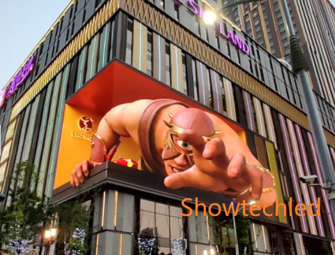 20kg 7.81mm Naked Eye 3D LED Display Video Wall For Advertising Billboard 6000nits