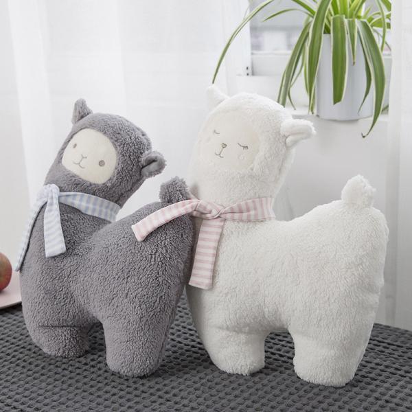 Quality Skin Friendly 30cm Polypropylene Cotton Filling Alpaca Plush Toy for sale
