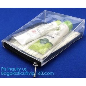 sock bag with zipper slider, Pvc eva Hanger Zipper Bag With Plastic Hook For