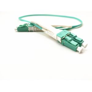 Push Pull Tab Fiber Optical Patch Cord LC Uniboot OM3 For High Density Cabling