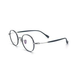 TD065 Lightweight Titanium Frame with retro round eyeshape