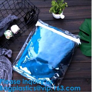 Wholesale Custom Frosted Opp Pvc Black Zipper Slider Packaging Clothing Bag With Your Logo,Underwear Zip Lock Packing Plastic Clot from china suppliers