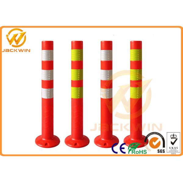 Durable Road Safety Control Flexible Traffic Bollards , PA Traffic Warning Post