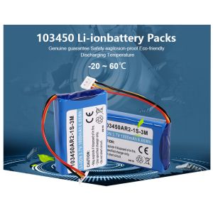 Wholesale Rechargeable 103450AR 3.7V 1800mAh 6.66Wh Lithium Ion Battery Pack for