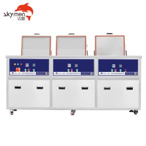 SUS 53L Three Tank Ultrasonic Cleaner 900W For Engine Cylinder