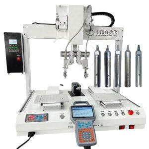 Desktop 4 Axis Automated Soldering System For PCB Electronic Toy USB Tin Wire