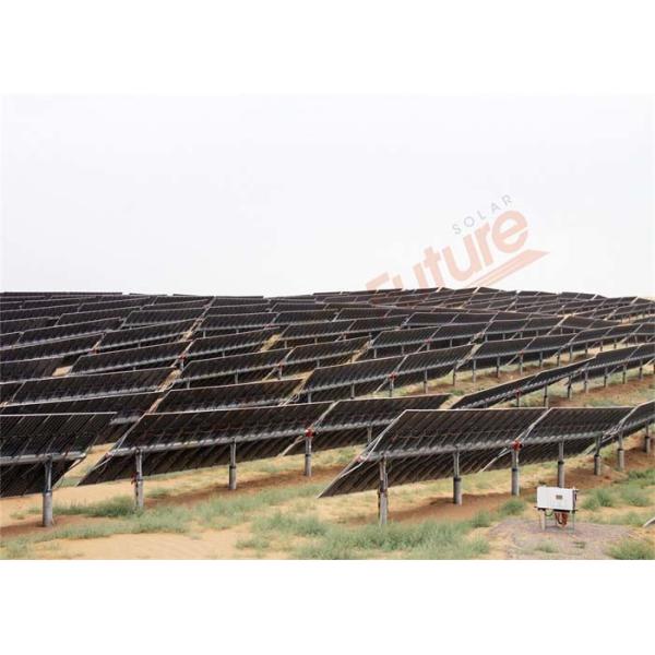 1P Horizontal Single Axis Tracker 60 Degree Automatic Tracking