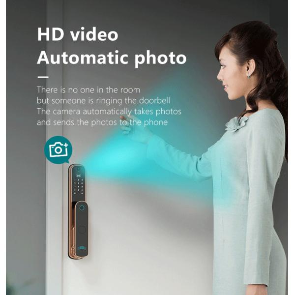 OEM Smart Camera Door Lock Unique Stylish Electronic Fingerprint