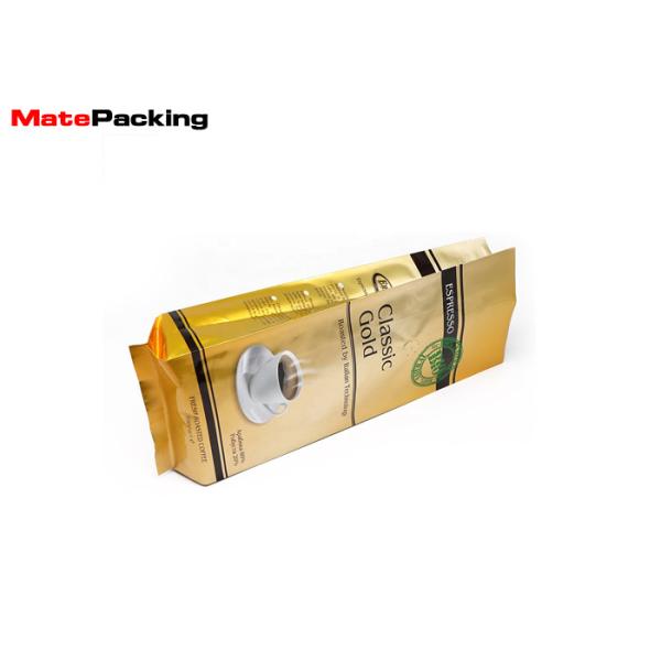 Food Grade Side Gusset Bag Plastic Customized Printing Coffee Package With Valve