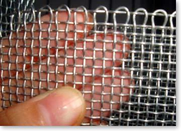 Silver Color Stainless Steel Dutch Weave Wire Cloth Mesh Wrapped Edge Woven