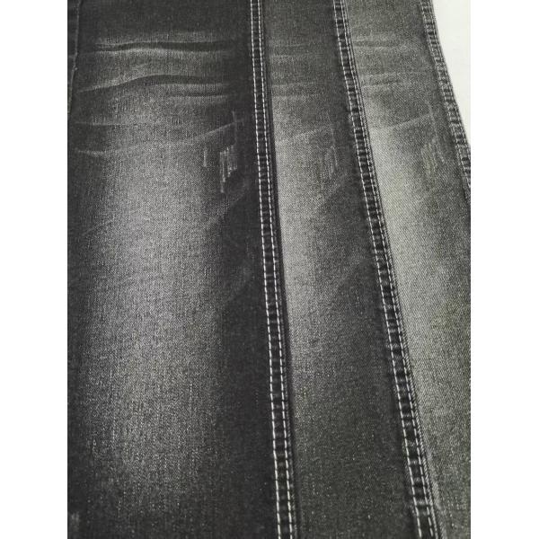 Super-Soft Twill Style BLACK/BLACK 11.2oz Stretch Denim Fabric 8*16/70 Construction For Jeans