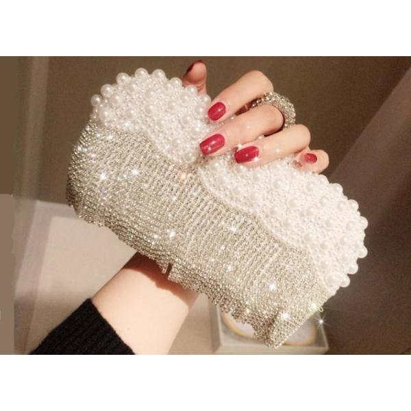 Girl's dinner clutch shiny diamond combo lightweight style evening bag
