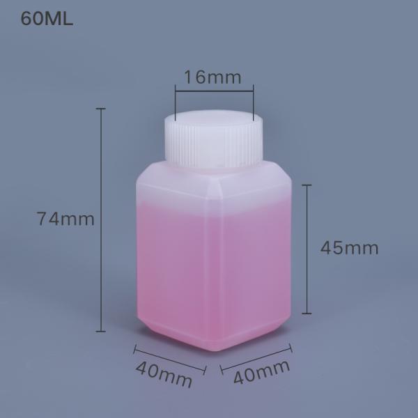 Reagent Translucent Plastic Hdpe Lab Bottles For Chemical Solvents 30ml