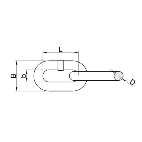 NACM2010 MACHINE CHAIN – STRAIGHT LINK