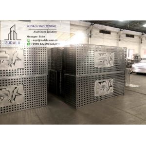 China SUDALU Customized Sizes Aluminum Panel CNC Curvel Cut Air Condition Decorative Panel Aluminum Perforated Panel on sale