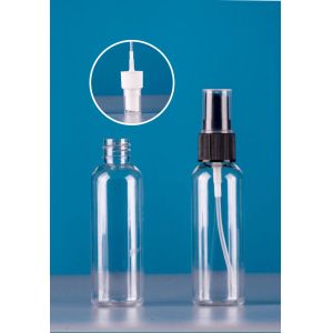 130Ml Clear Empty Plastic Bottles With Flip Top Cap, Refillable Cosmetic Spayer