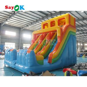 Commercial Grade Water Slide Inflatables Double Slide