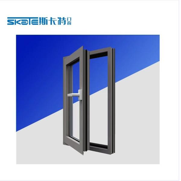 Quality Hanging Curtain Type Custom Design Aluminum Casement Window with 1.4mm Wall Thickness for sale
