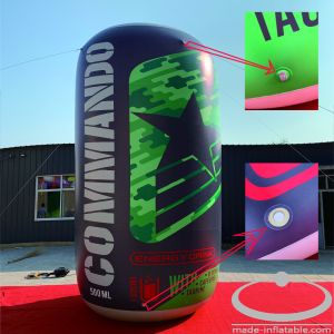 Custom Logo Inflatable Column 3.5m Advertising Classic With Light