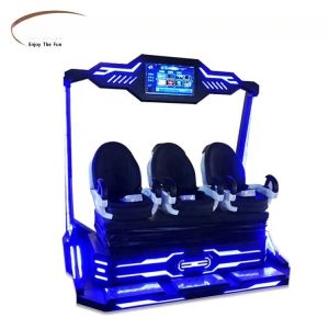3 Seats Arcade 9D VR Chair 9D Virtual Reality Cinema Simulator 245*130*245CM
