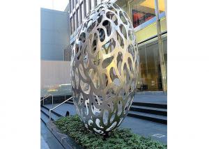 Wholesale Hollow Eggs Stainless Steel Sculpture Modern Installation Art Sculpture from china suppliers