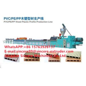 Wholesale WPC Wood Plastic Composites PVC Profile Extrusion Line Making Machinery from china suppliers