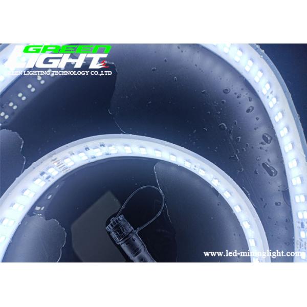 SMD2835 AC110V LED Neon Strip Lights White Color Silicone Double Row