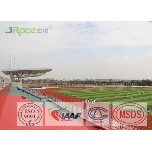 13mm Track And Field Surface , Rubberized Track Surface Customized Color